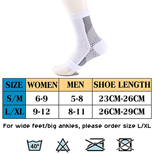 3 Чифта Чорапи за улесняване на крака, Чорапи при невропатия за жени и мъже, Успокояващ Чорапи при невропатия, Превръзка,