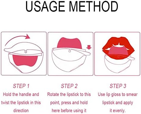 Lazy Lipstick Waterproof, Brillo Forma de Labios, Labiales en Forma de Labios (07)