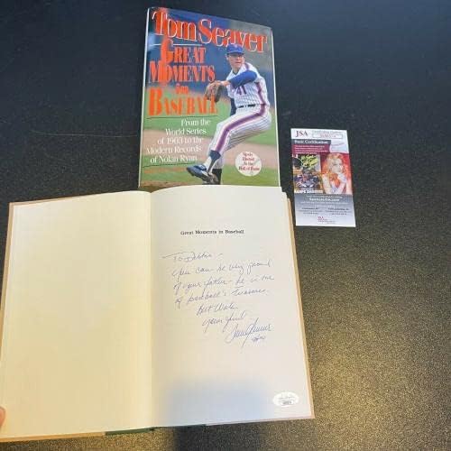 Това Siver Велики моменти бейзбол Подписа Оригинална Ръкописна книга JSA COA - MLB С Автограф Разни