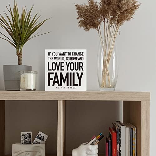 Вдъхновяваща Семейна Знак във вид на дървени Кутии, Иди си у дома и любовта на семейството, Домашен Декор за спалня в хола, Мотивиращи