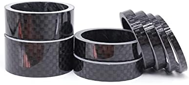 Комплект подложки за слушалки, изработени от въглеродни влакна KEHAODA Байк за колоездене състав в 5 размера, 8 бр., Уплътнение за колоездене слушалки за състав 1-1/ 8 инча