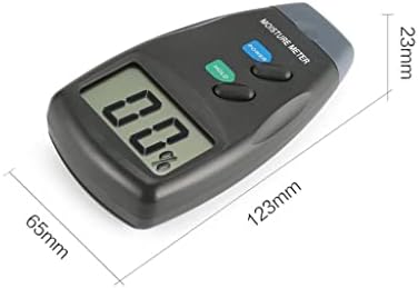 WDBBY Измерване на влажност на Дървесина Влагомер Цифров LCD анализатор Детектор за влажност Гама от тестери (Цвят: както е показано, размер: един размер)