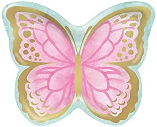 Творческа Трансформация на Хартиени Чинии във формата на Златни Пеперуди, 24 карата