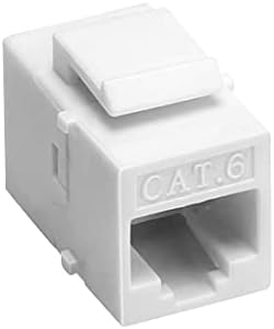 Конектор за Ethernet CAT6 Keystone, Мрежов UTP кабел с rj-45 конектор за свързване на вградения connector с гнездовой вложка - Бяла