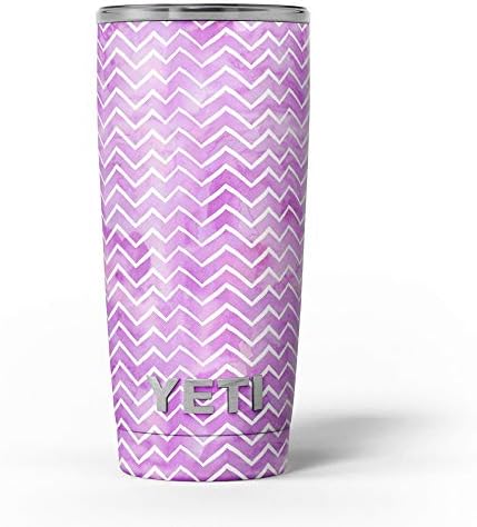 Дизайн Skinz С бял Шевроном на Върха на лилава повърхността в стил Гръндж - Комплект винилови стикери върху кожата, Съвместим