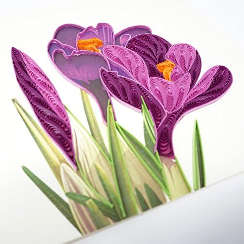 Луковици за цветя Минзухар Wow - Поздравителна Картичка за Квиллинга за всички поводи рожден Ден, Любов, Годишнина, довиждане,