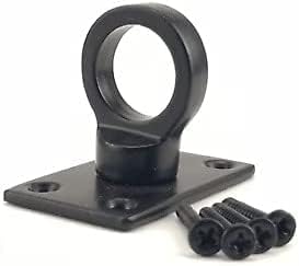 черно настильный Въженият кука с диаметър от 24 мм, с прахово покритие и проушиной (опаковка от 5 броя)