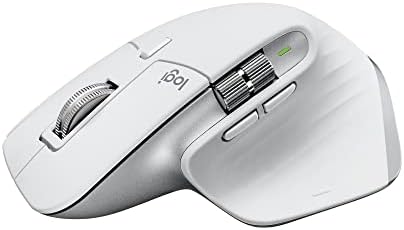Logitech MX Master 3S - Безжична мишка с бърза скролиране, Ergo, 8K DPI, Пътека на стъкло, Тихи движения, USB-C, Bluetooth,