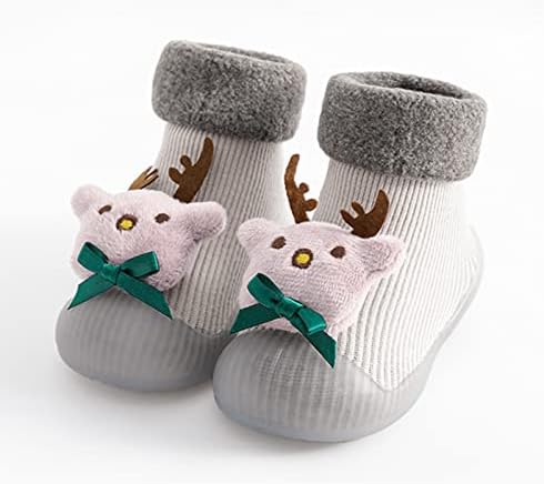 Обувки; Коледни Детски чехли с анимационни герои; Предходящие чорапи за малки 3D момичета; Обувки за малки момчета; Обувки за момичета (светло синя, 3-6 месеца)