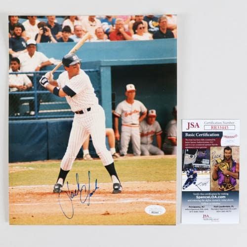 Джак Кларк е Подписал снимка 8 × 10 йорк Янкис – COA JSA - Снимки на MLB с автограф