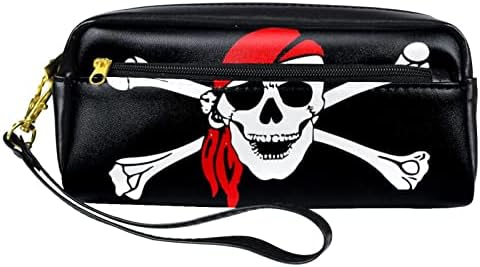 Пиратски Череп молив случай за Моливи, Кутия За Писалки Притежателя на Канцеларски материали За Тийнейджъри Портфейл Косметичка