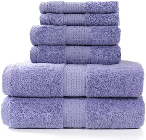 Комплект хавлиени кърпи CZDYUF, 2 Големи Хавлиени кърпи за баня, 2 Кърпи за ръце, 2 Гъба. Меки Памучни Абсорбиращи Кърпи