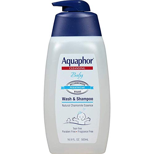 Детско Почистващо средство за измиване и шампоан Aquaphor 16-Унция (500 мл) (2 опаковки)