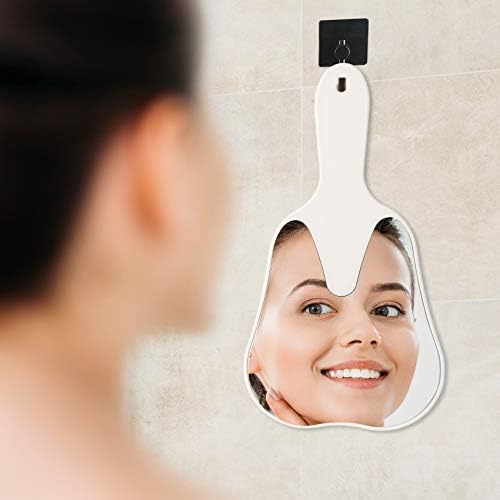 Ръчни огледала Annhua с дръжка, Малко Огледало За лице, Ръчно огледало за грим под формата на зъба, Използвани в кабинета на стоматолог, клиника, баня, фризьорски и козм