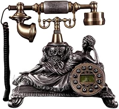 GaYouny Стационарен Телефон за Декорация на Офиса Дома Хотела Занаяти Подарък Настолен Стационарен Телефон Класически Офис Американски