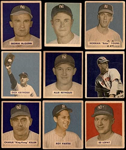 1949 Сет екипа на Боуман Ню Йорк Янкис Ню Йорк Янкис (сет) VG йорк Янкис