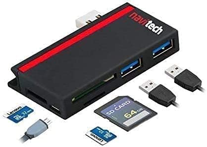 Navitech 2 в 1 Лаптоп /Таблет USB 3.0/2.0 на Адаптер-hub /Вход Micro USB устройство за четене на карти SD/Micro SD слот, Съвместим с лаптоп OMEN by HP 16-c0009na 16,1