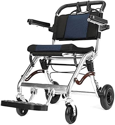 Сгъваеми задвижва инвалидни колички LVQING Преносими Леки инвалидни колички за превоз на обслужващия персонал с рамка от алуминиева