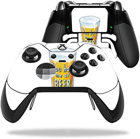 Кожата MightySkins, съвместим с контролера на Microsoft Xbox One Elite – Любител на бира | Защитно, здрава и уникална vinyl стикер | Лесно се нанася, се отстранява и обръща стил | Произв?