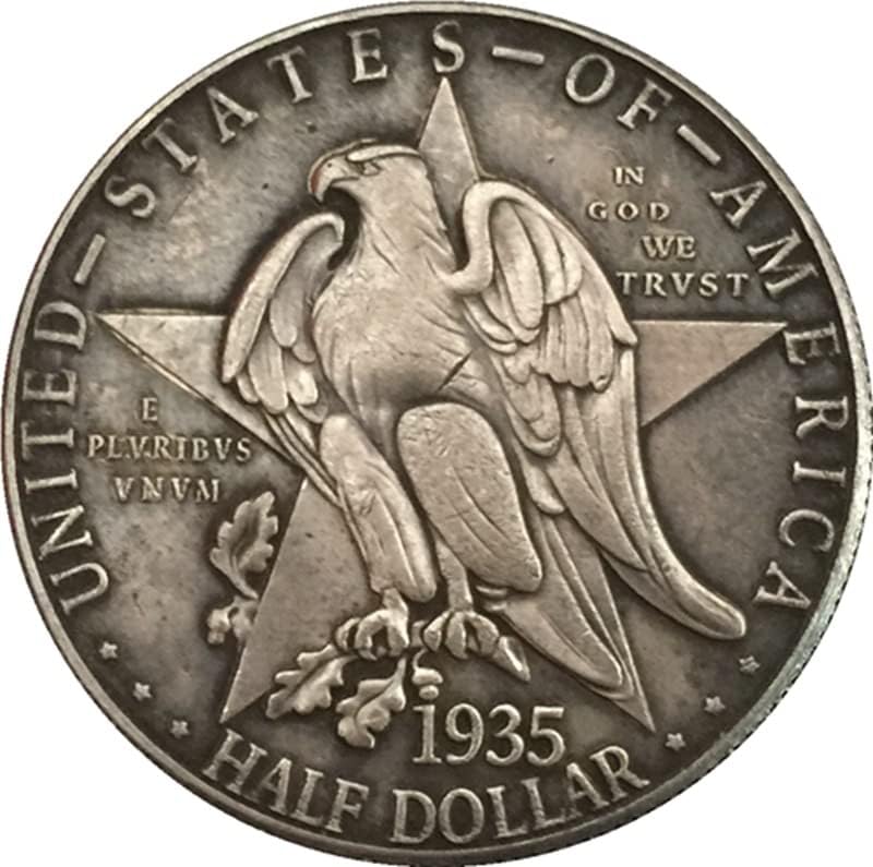 1935 Американски Възпоменателни монети Монета с Медна сребърно покритие Старинни Сребърни Монети от Чужди Възпоменателни монети, Монети, Занаяти