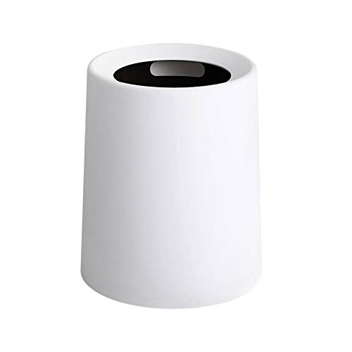 В Домашни минималистичное геометрично кръгла кофа за боклук, подходящ за спални, баня, тоалетна, офис, подходящ за съхранение на малки настолни макулатур, козметик?