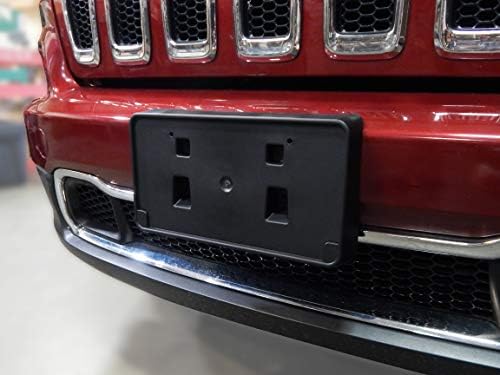 Скоба за закрепване на бронята на предния регистрационен номер на Red Hound Auto е Съвместим с Jeep Cherokee 2014-2018 -Не включва