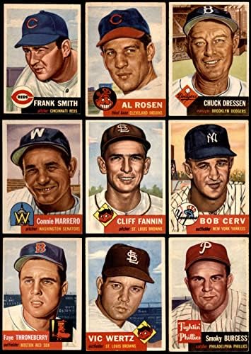 1953 Topps Бейзболен комплект с ниски номер (Baseball Set) VG/EX