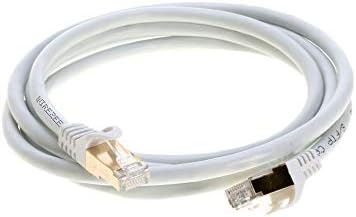 Кабел CAT7 Ethernet Premium S/FTP Patch-кабели RJ-45 Високоскоростен тел локална мрежа 600 Mhz (200 фута, черен)