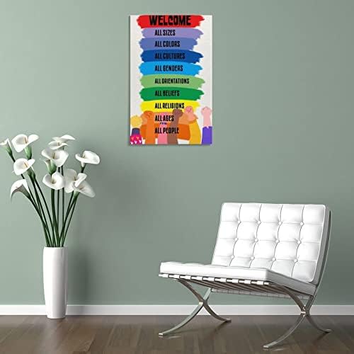 Вдъхновяващи Стенен Художествен Мотивационен Плакат Цветен Модерен Офис Клас Детско Бижу Щампи върху Платното за Хол Спалня Офис с Кухненски Интериор 24x36 инча (60x90