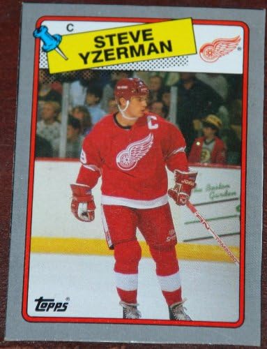 1988-89 Топпс Стив Айзерман #L Детройт Ред Уингс В долната карта хокей кутии НХЛ