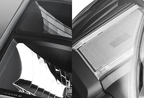 EPARTS 2 бр. Лампа за фаровете, съвместима с 2011 2012 2013 2014 2015 Ford F-250, F-350 И F-450 F-550 Super Duty (черен корпус, прозрачни лещи, рефлектор прозрачен)
