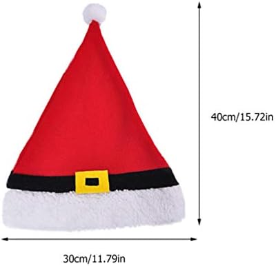 Зимни дрехи NUOBESTY, 2 бр. коледни шапки на Дядо Коледа за възрастни, червена коледна празнична костюмированная шапка, сувенири
