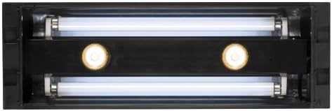 Exo Terra Двухточечный ултравиолетова лампа и Точков Козирка за Террариумов с Влечуги, PT2232