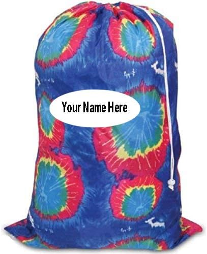 Чанта за дрехи, която е боядисана в син цвят, 24 x 34 с Вашето име