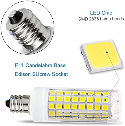 Led лампа DIILSWX E11 120 3,5 W, топло бяла 3000 До: Без led крушки-sconces свещ filker без регулиране на яркост, светодиодна