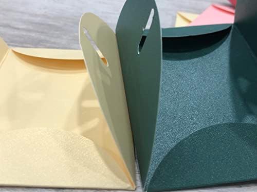 Tsnamay Светло Жълто 24 Опаковки с Катарама във формата на Сърце За Съхранение на Малки Предмети, Сладък Подарък Държач за Карти, Хартиени