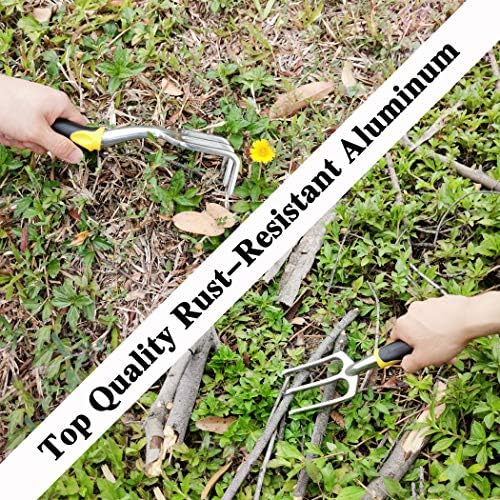 Комплект градински инструменти DFSQ, Ергономичен Градински комплект от 4 теми, включващи ръчен лопатката, лопатката за разсаждане,