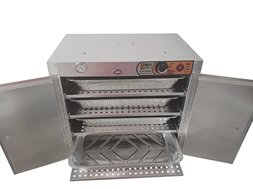 Нагревател за Храна HeatMax 25x15x24 В Търговски Горещи Кутии за Кейтеринга, Топла Храна, Пица, Сладкиши, Empanada, Банички,