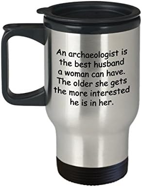 Археолозите Археология Кафеена Чаша За Пътуване Най-Забавната Уникална Чаша За чай антрополози Идеална Идея За Мъже Жени Археологът