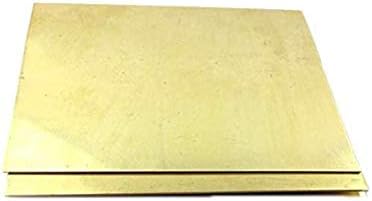 Zerobegin H62 Латунная Лист Плоча, за модели на DIY Занаятите Механични Режещи свойства, Метална плоча, Cu, 0.8mm100mm100mm