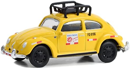 Такси Beetle Лима, Перу Жълт цвят с багажником на покрива Club Vee V-Dub Series 16 1/64 Монолитен под натиска на модел на превозното