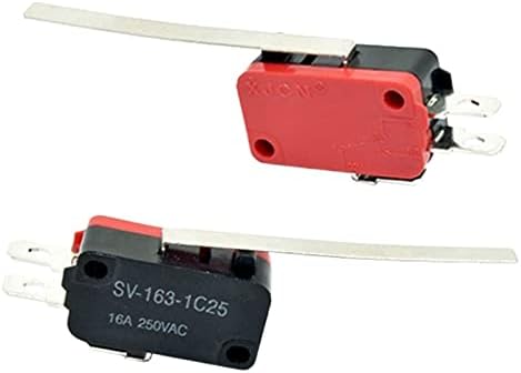 Микропереключатель 16A 250VAC SPDT Ограничител на миг ход 1NO1NC Рычажный сачмен V-156-1C25 (Цвят: V-156-1C25, размер: 1 бр.)
