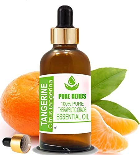 Етерично масло Pure Herbs Мандарина (Citrus мандарин) Чист и Натурален Терапевтичен клас с Капкомер 30 мл