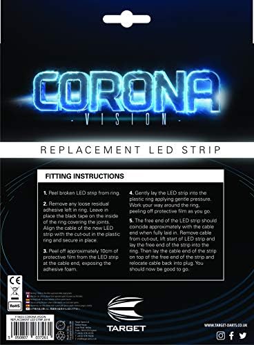 Замяна Led лента Target Darts Corona Визия за система осветление на Целта за Дартса, Стандартна, Бял светодиод