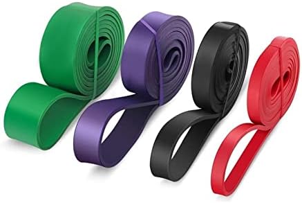 JKYYDS гума эспандер за фитнес, костюм за тежки набирания, еластична лента за силови тренировки за практикуване на йога (цвят: A)