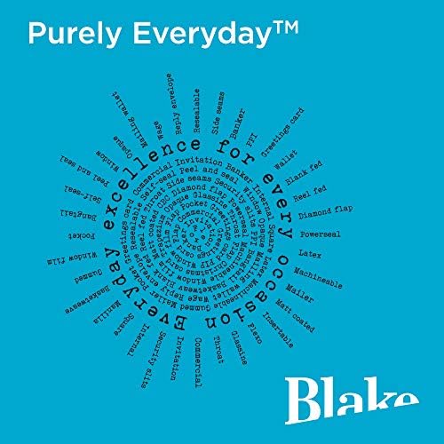 Пощенски пликове Blake Purely всеки ден C4 229 x 324 мм с клеенкой 100 ГОРИВО (3810CBC) - Бял цвят - опаковка 250