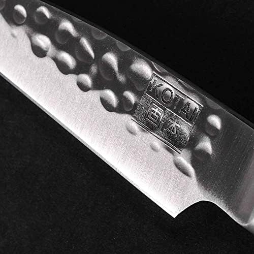 Нож за почистване на зеленчуци Pakka от Високо неръждаема Стомана Kotai с черна дръжка от дърво Пакка, 3.5 инча