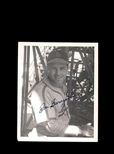Джо Гараджиола JSA Coa Подписа Винтажную снимка 4x5 1940-те St Louis Кардиналите Original - Снимки на MLB с автограф