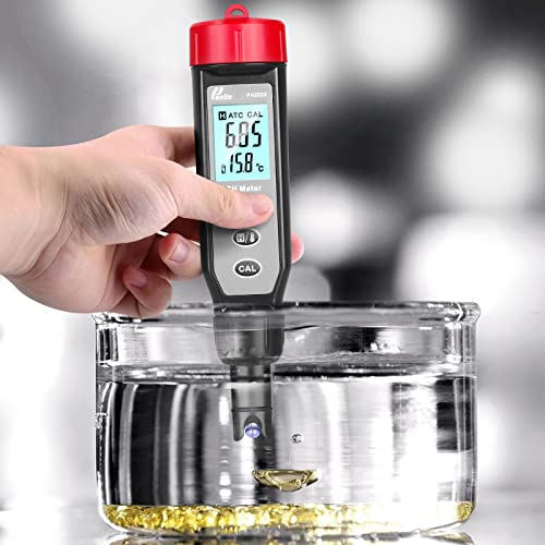 Poniie Професионален PH2022 Цифров Водоустойчив Измерване на pH на Водата, Хидропоника, годни за Приготвяне, с Преносим Набор