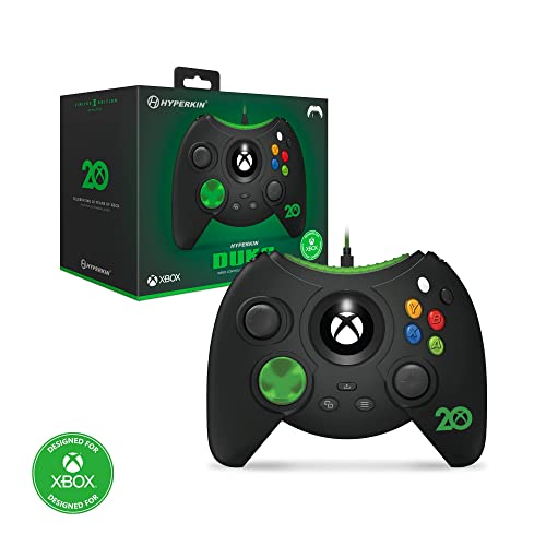 Жичен контролер Hyperkin Duke за Xbox Series X| S/ Xbox One/ Windows 10 (Xbox 20th Anniversary Limited Edition) (черен)